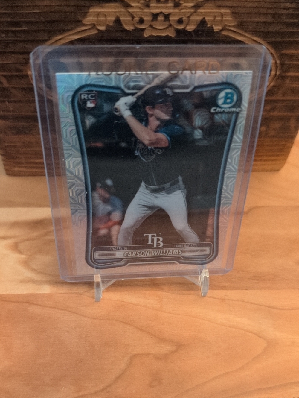 2026 Bowman Chrome Carson Williams Rookie Card Mojo Refractor Rays